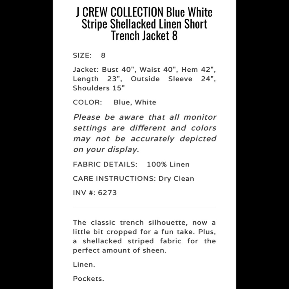 J. Crew Collection Trench - Picture 13 of 16